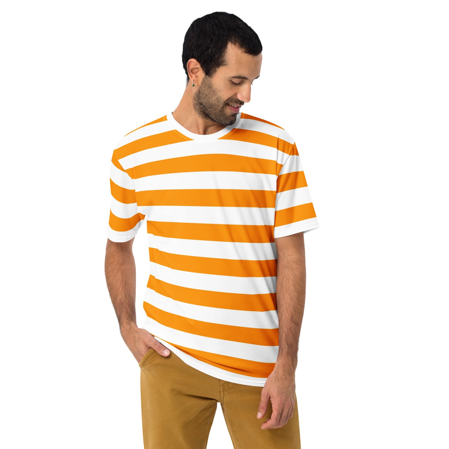 Orange Striped shirt