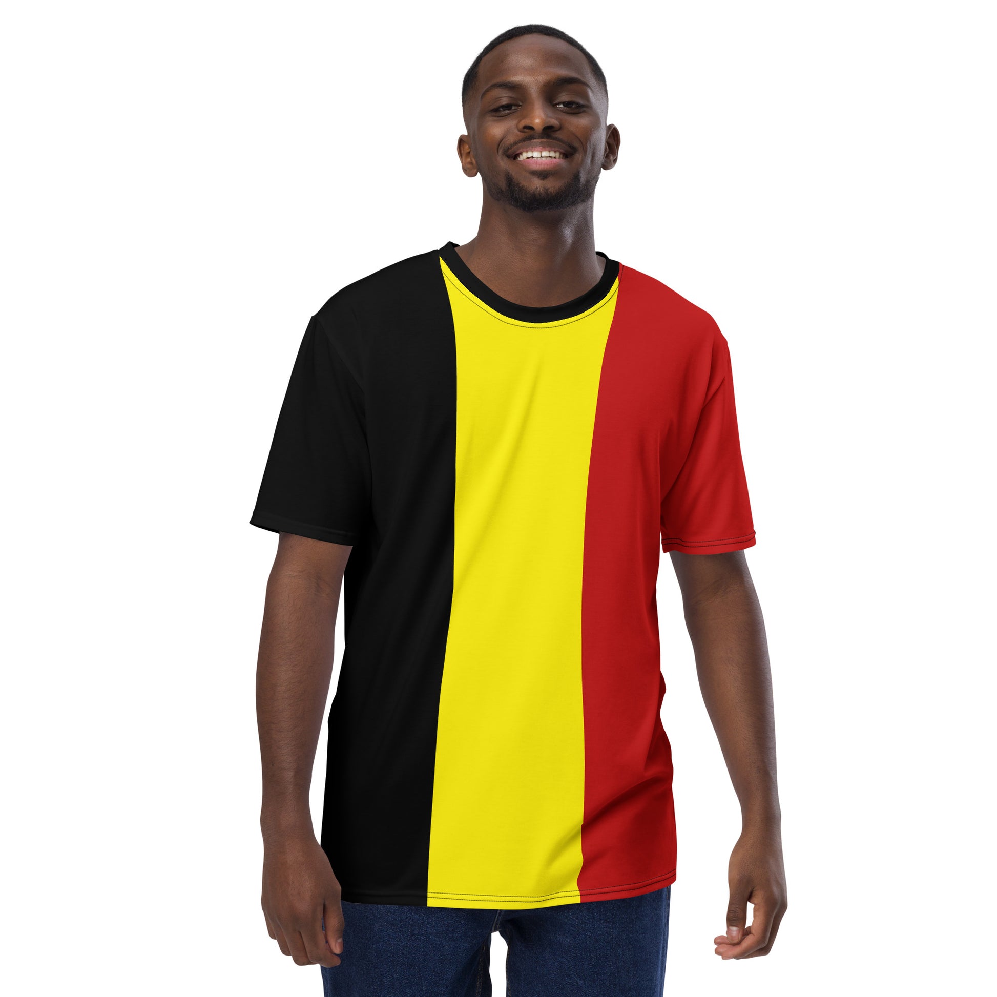 Men's Belgium flag t-shirt, perfect for fans and supporters