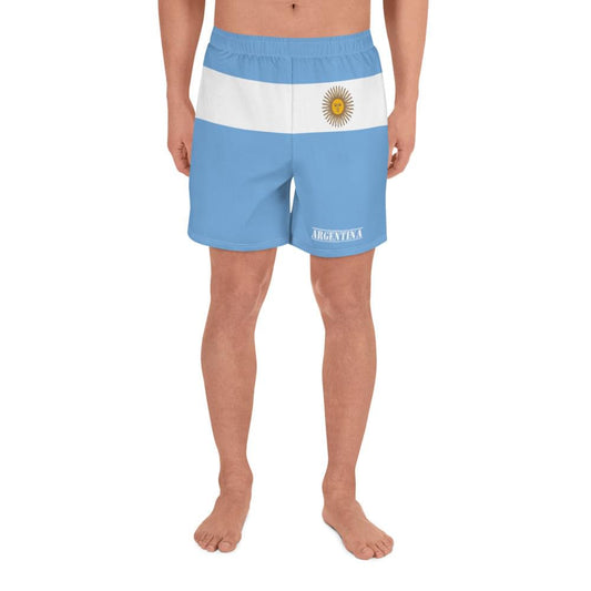 Shorts de Argentina para homens/estilo argentino da roupa/poliéster reciclado