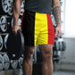 Belgium Long Sports Shorts For Men / Belgium Flag Print / Eco Friendly