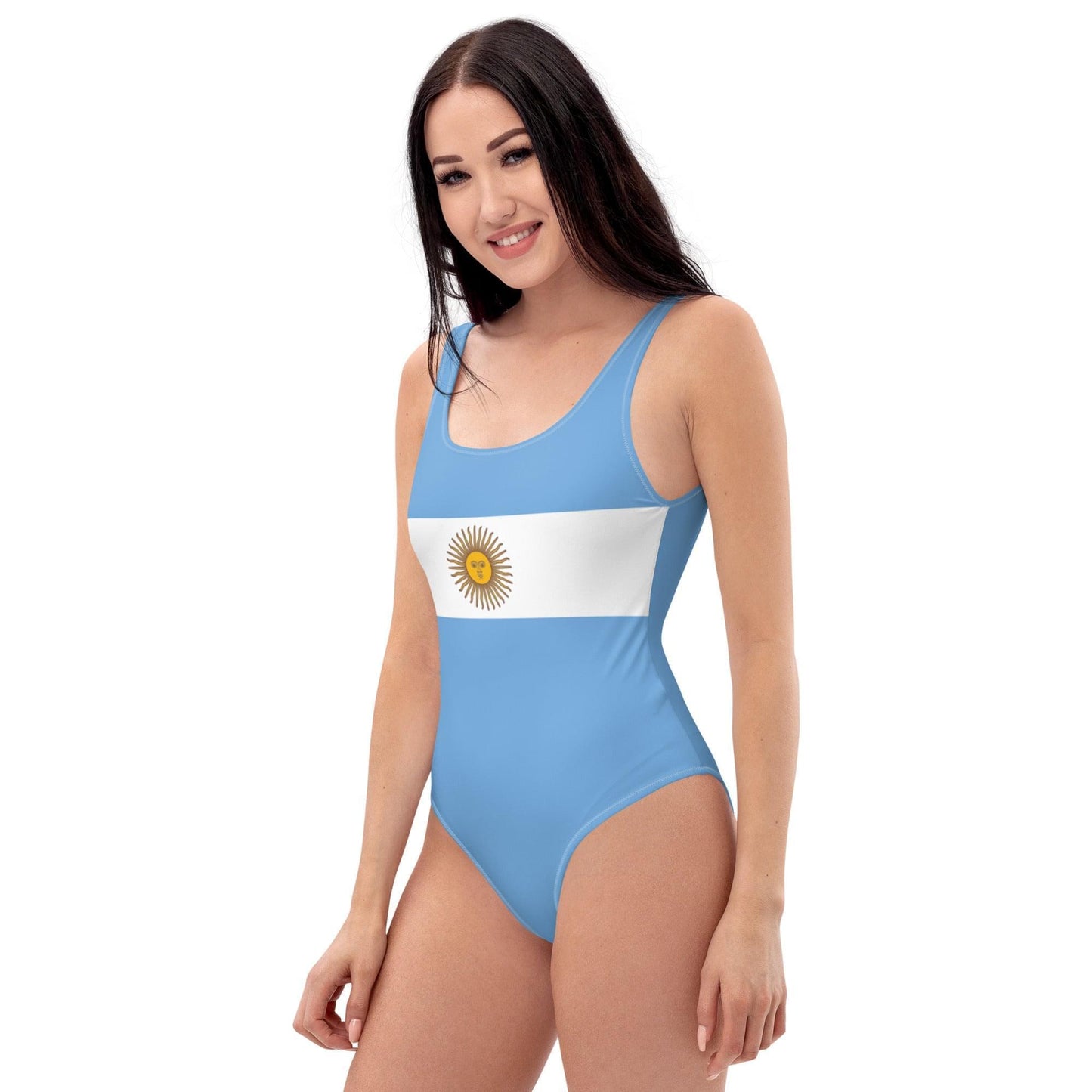 Zwemkleding met Argentijnse vlag / Zwempak uit één stuk voor patriotten