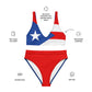 Fashionable Swimwear with Puerto Rican Flag