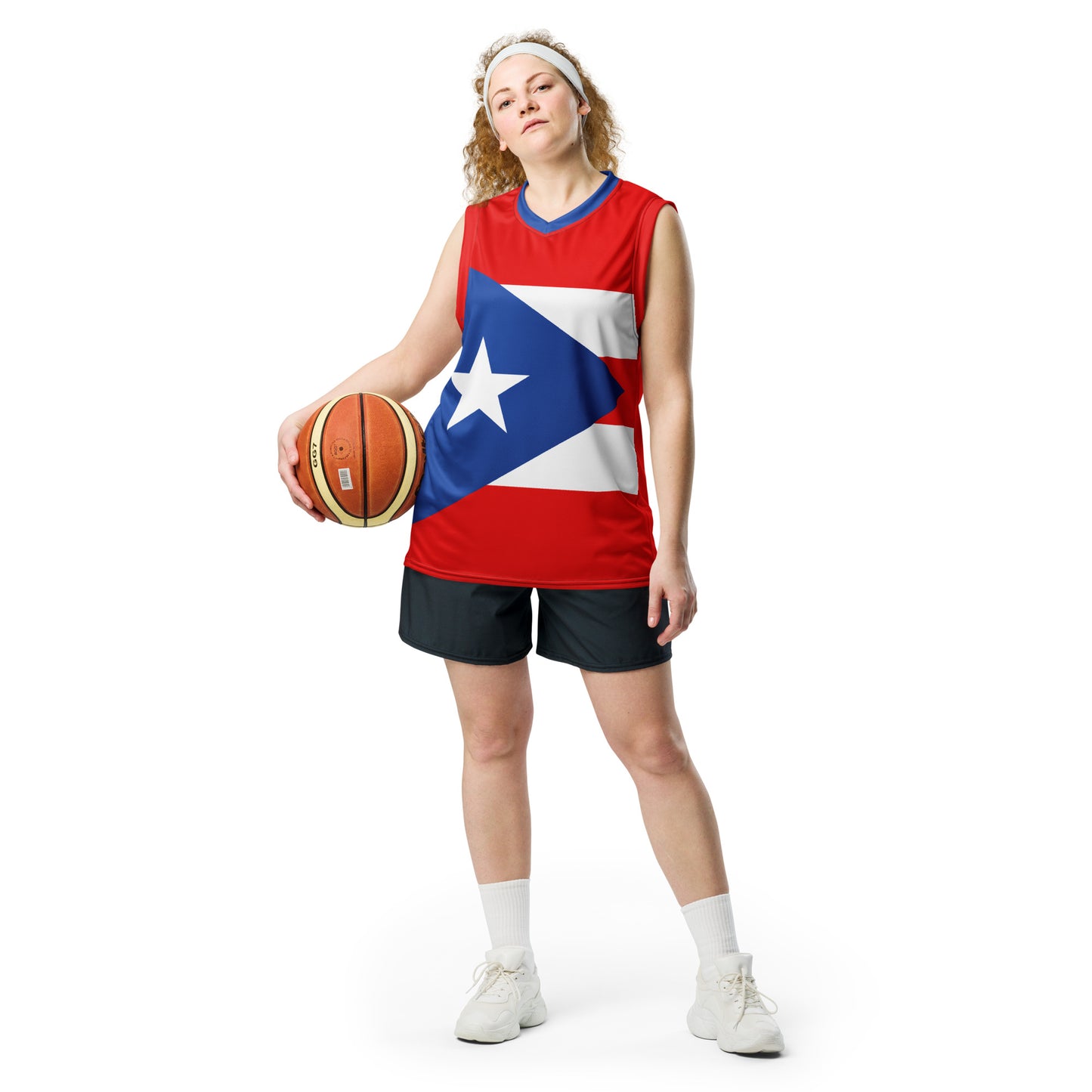 Authentic Puerto Rico Flag Basketball Shirt