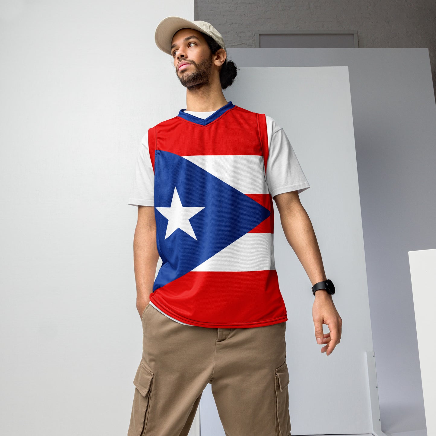 Unisex Puerto Rican Basketball Jersey Tee