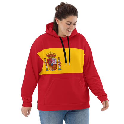 Spain Hoodie Red Streetwear