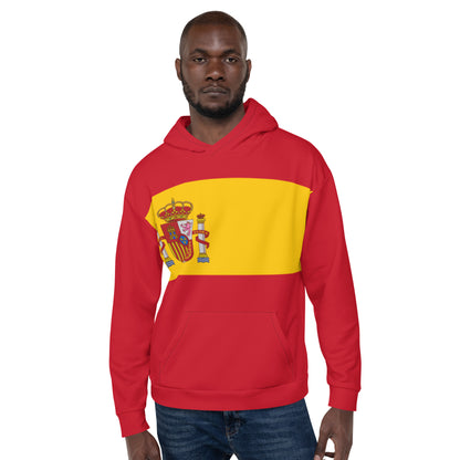 Spain Streetwear Hoodie Red