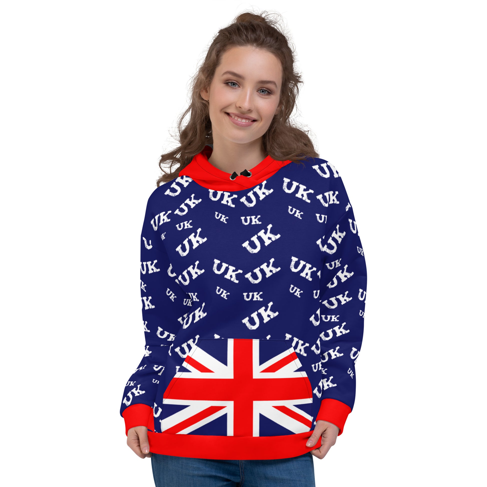 UK Hoodie Union Jack Clothing 2XS