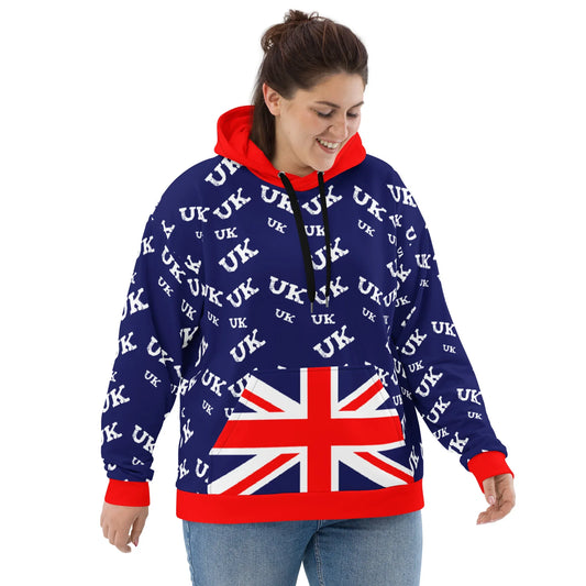 Show Your British Pride with this Plus Size Union Jack Hoodie