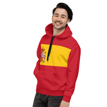 Spain Streetwear Outfit Red Hoodie