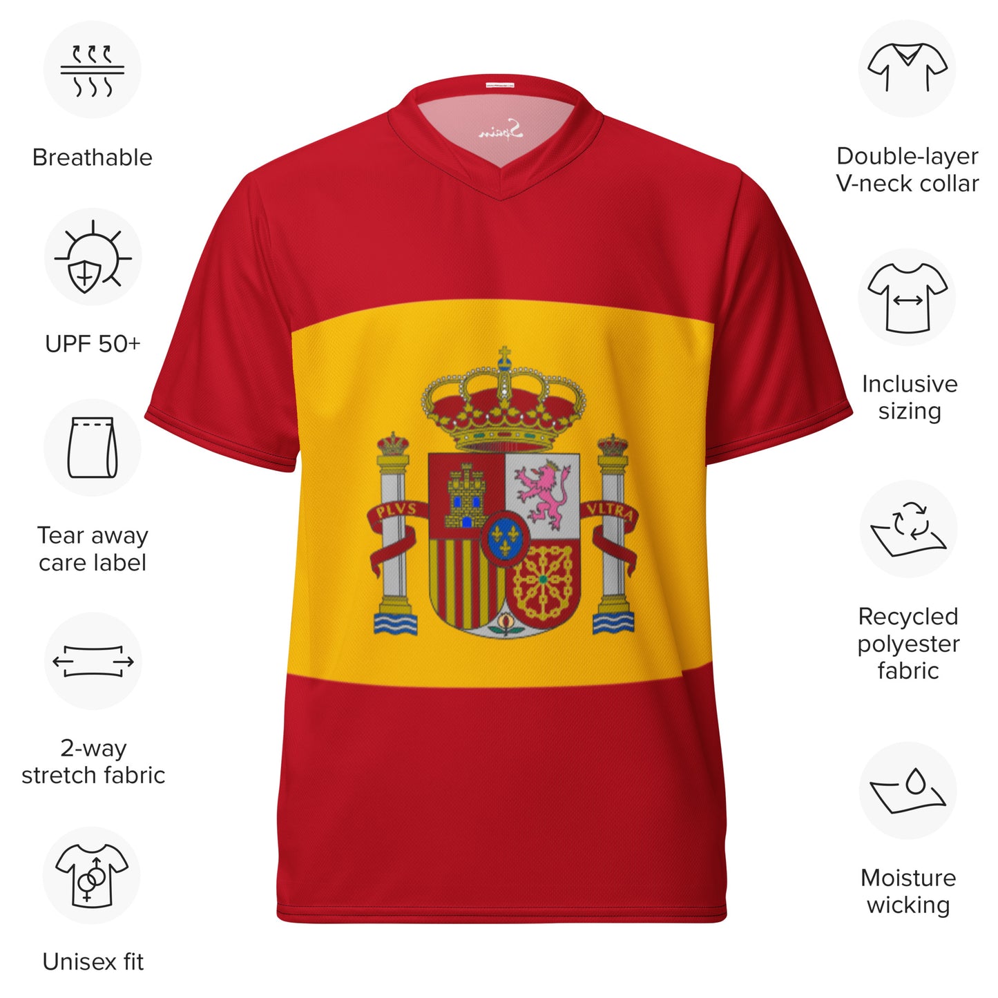 Eco-Friendly Spain T-shirt made from sustainable materials