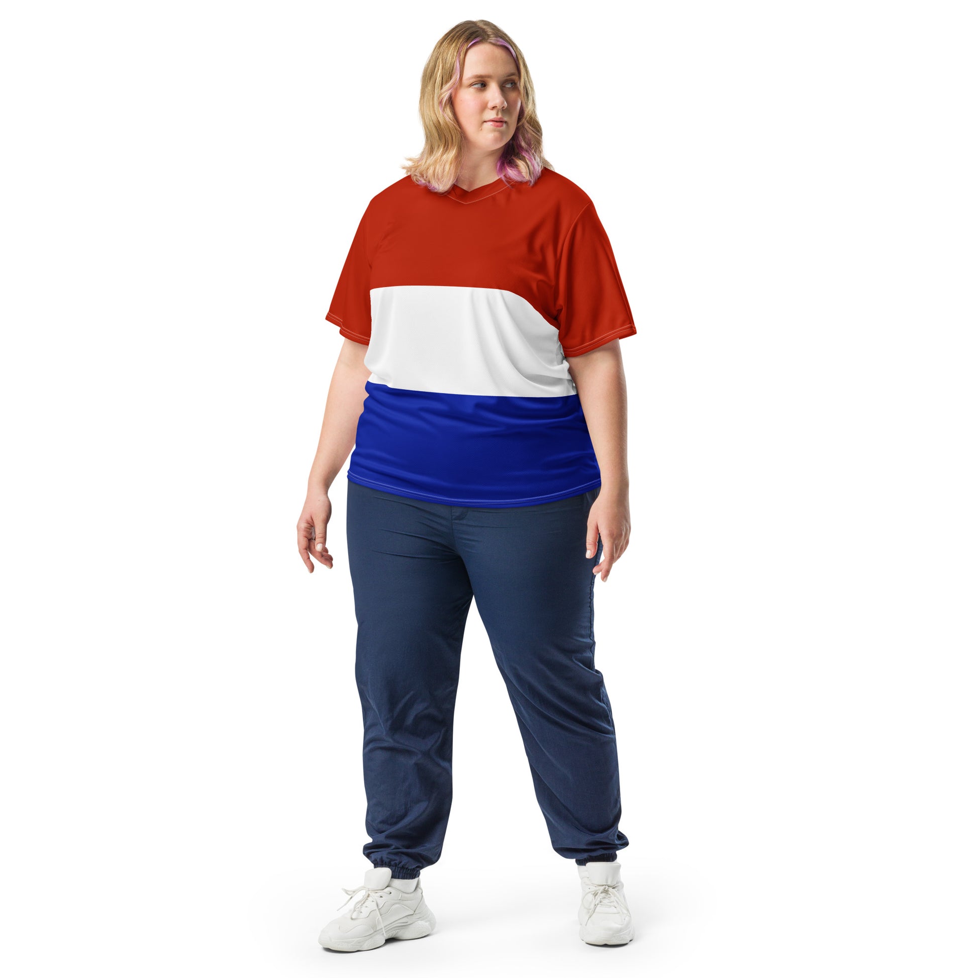 Netherlands Flag T-shirt - Perfect for showing support at sporting events (red, white, blue)