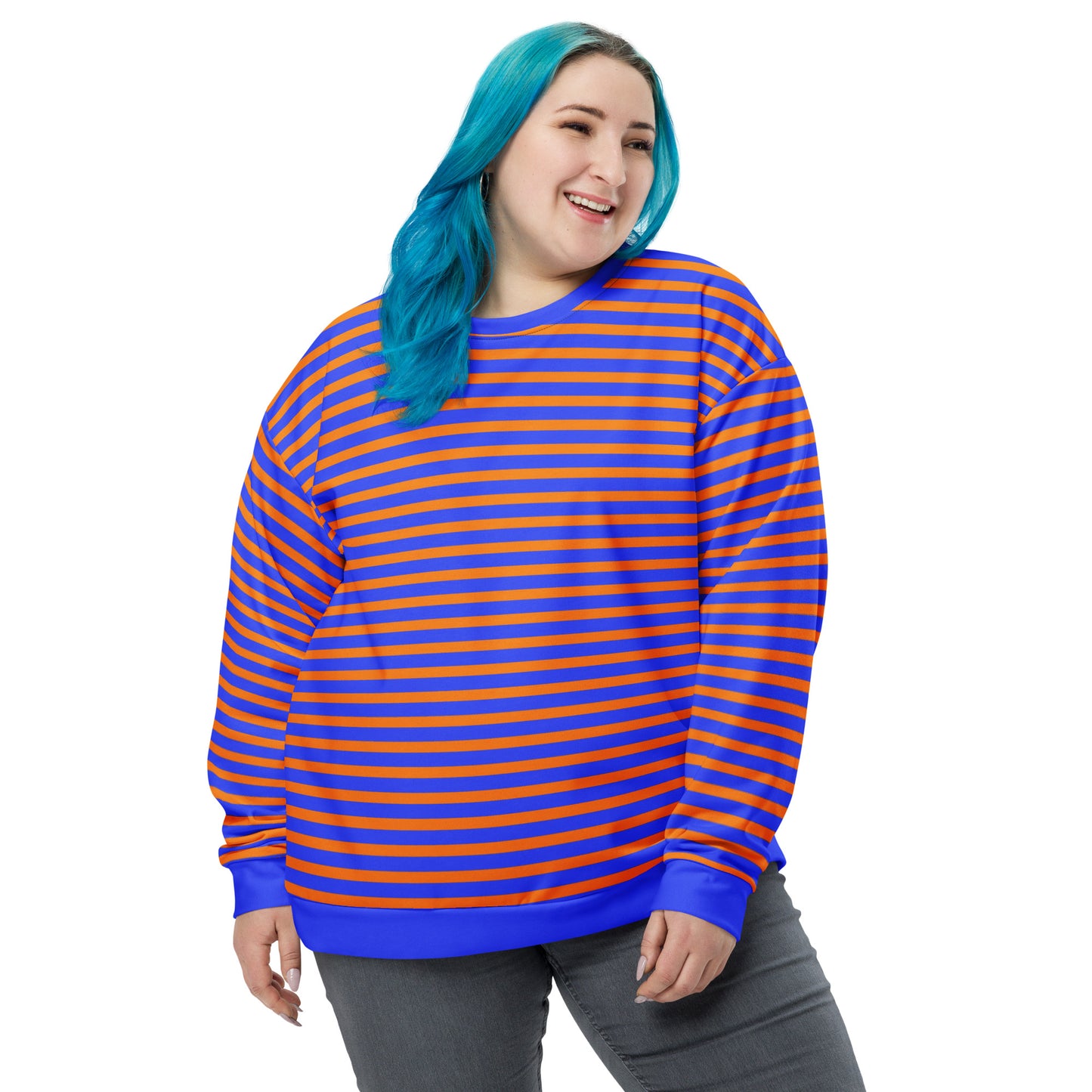 Striped Sweater in Blue and Orange: A Versatile Wardrobe Staple