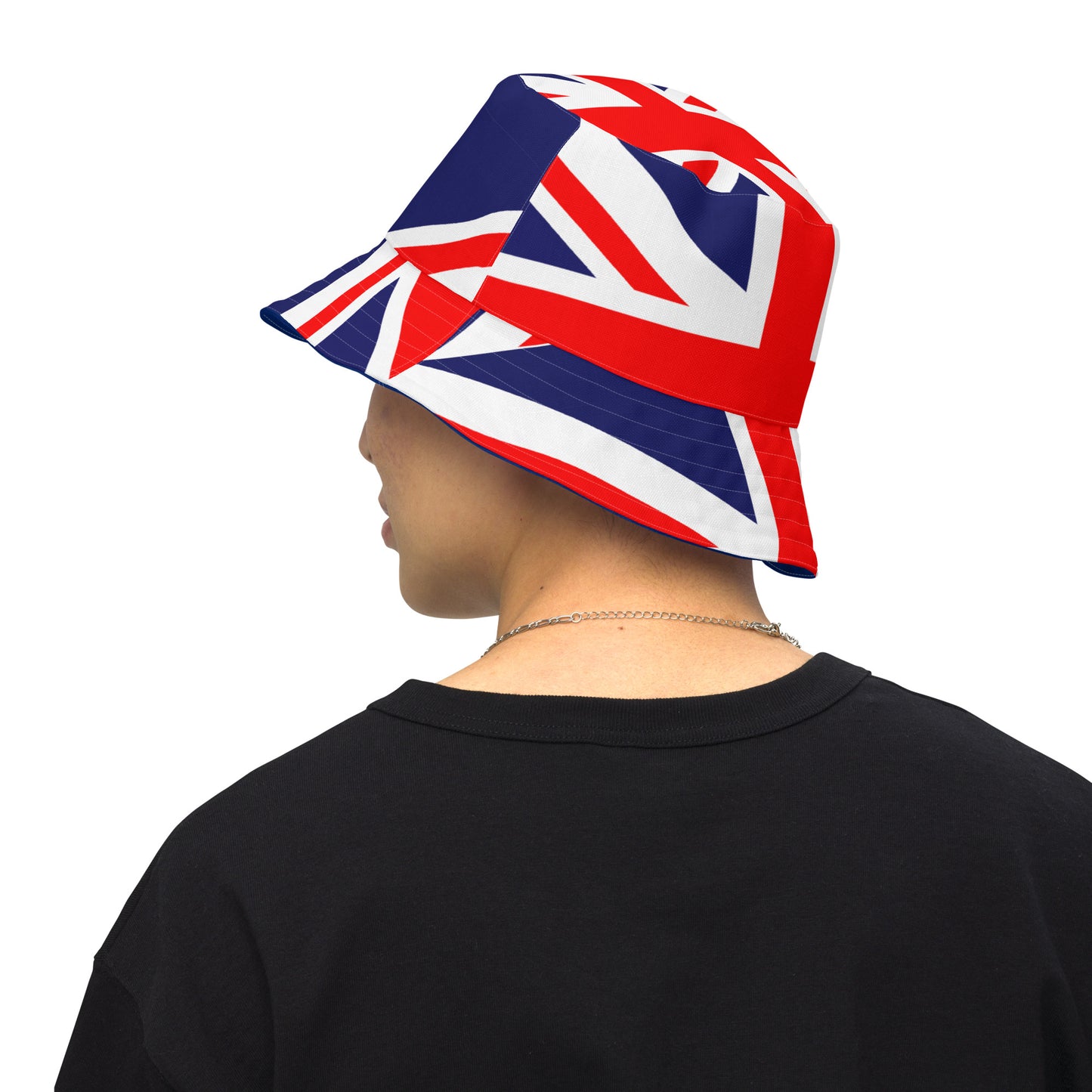 Chapéu Union Jack / Chapéu do Reino Unido / Chapéu Balde Reversível
