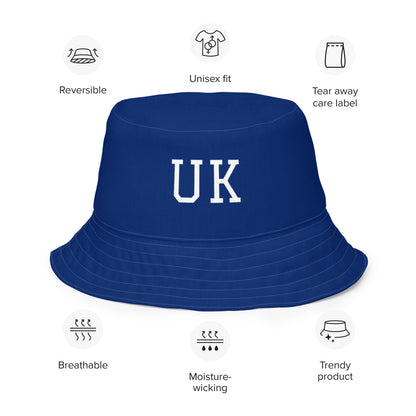 Cappello Union Jack / Cappello da pescatore reversibile