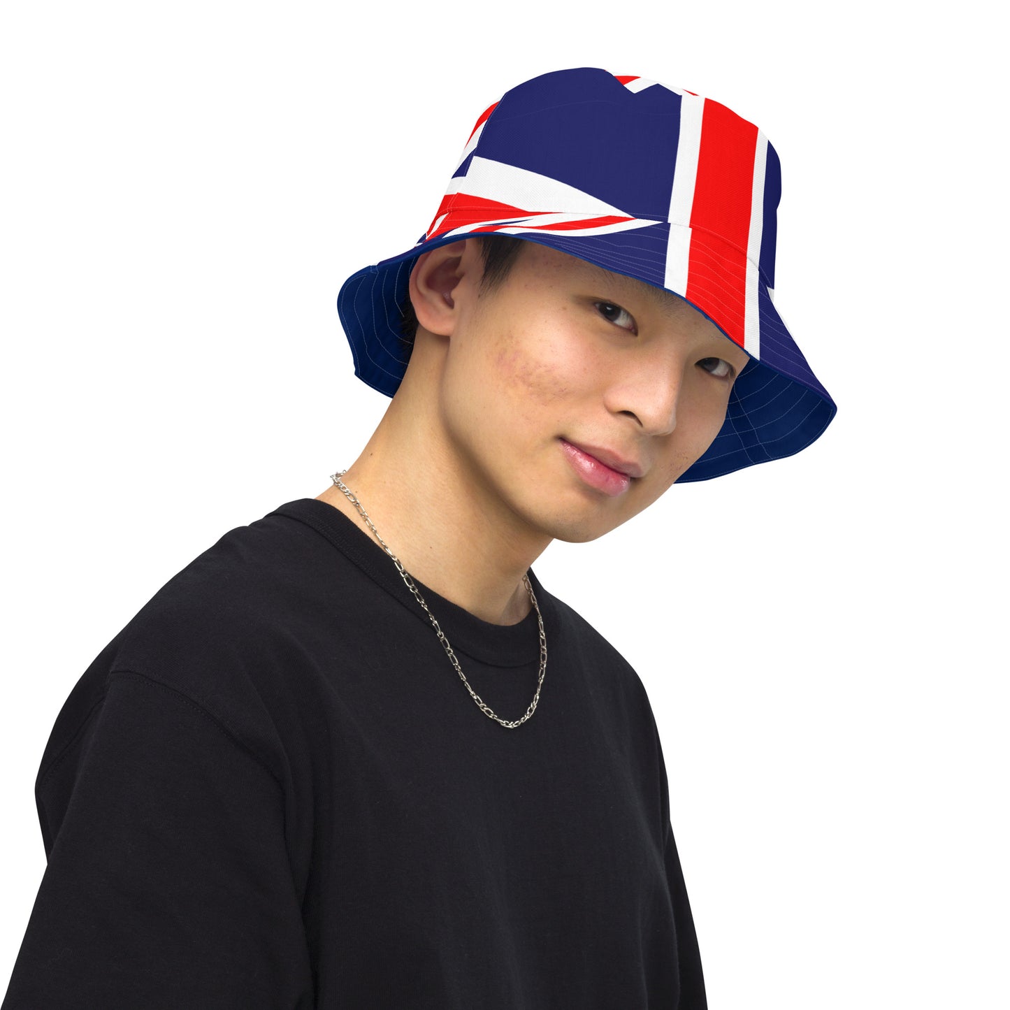 Cappello Union Jack / Cappello UK / Cappello da pescatore reversibile