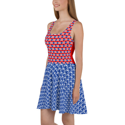 Skater Dress For Puerto Rican Celebration