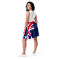 Australian flag midi skirt