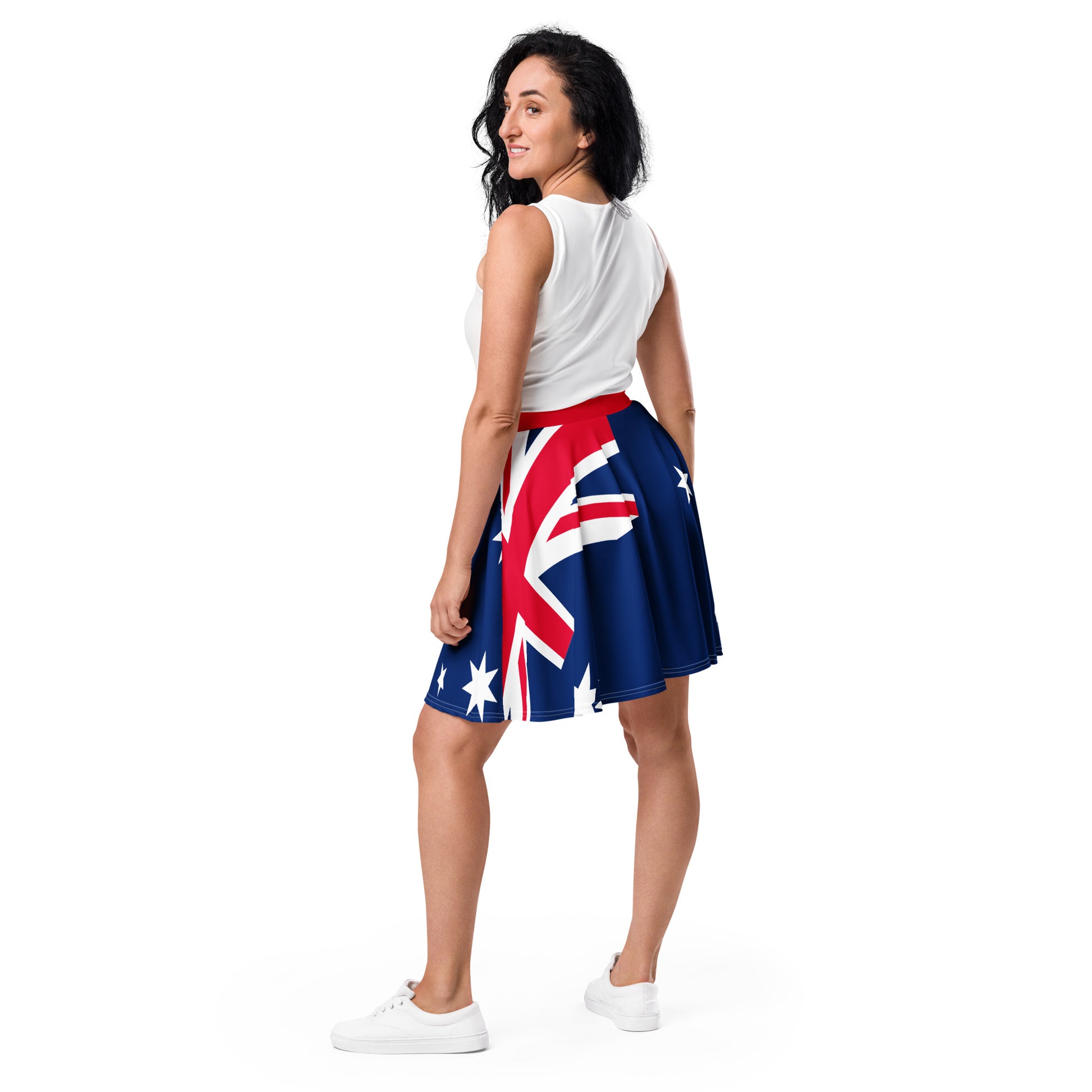 Australian flag midi skirt