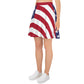 A-line mini skirt with American flag design - Casual wear