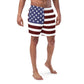 Costume da bagno da uomo con bandiera americana / Tessuto ad asciugatura rapida / Varietà di tasche / Ecologico