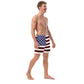 Troncos de natação dos homens da bandeira de América/tela de secagem rápida/variedade de bolsos/Eco amigável