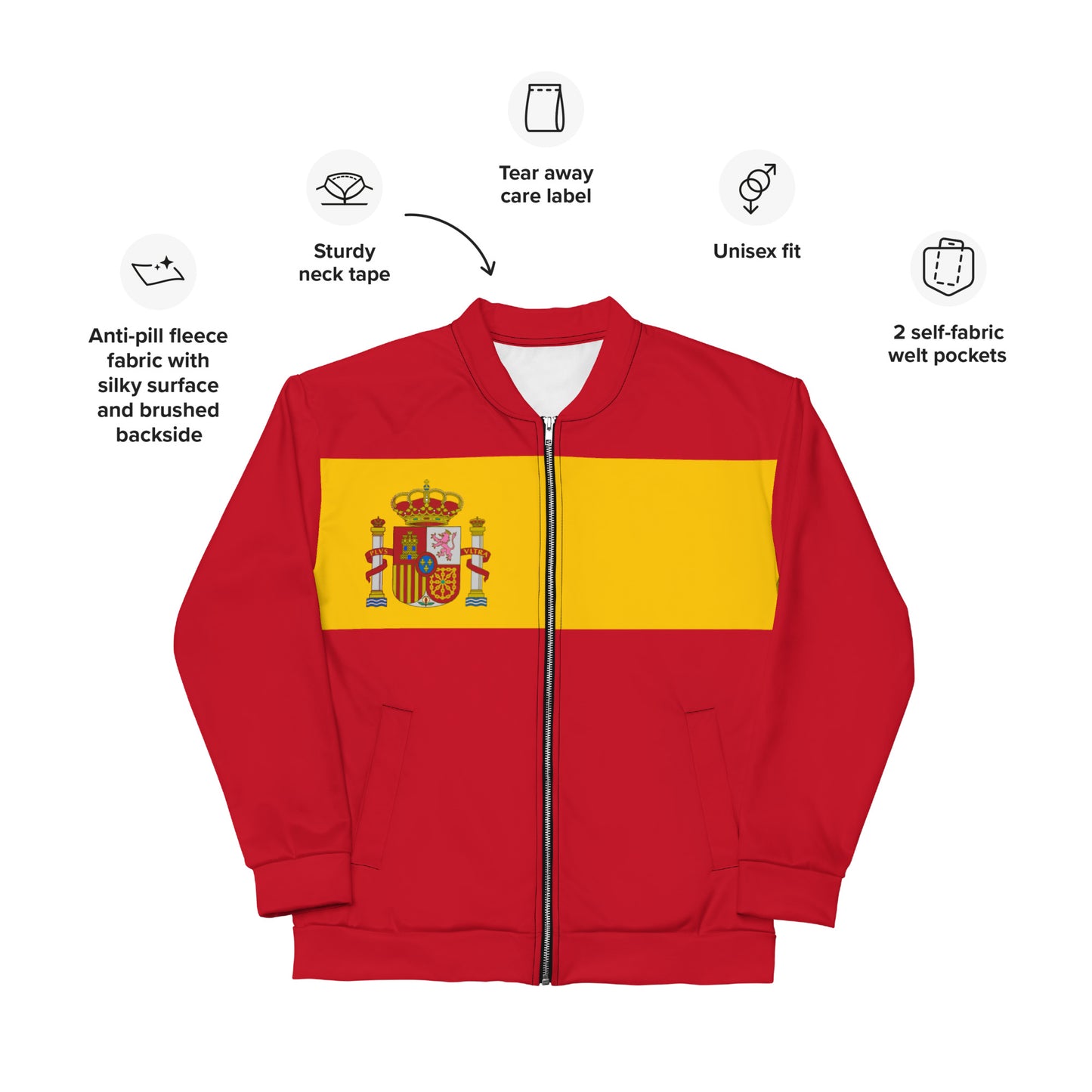 Red Bomber Jacket Spain Style