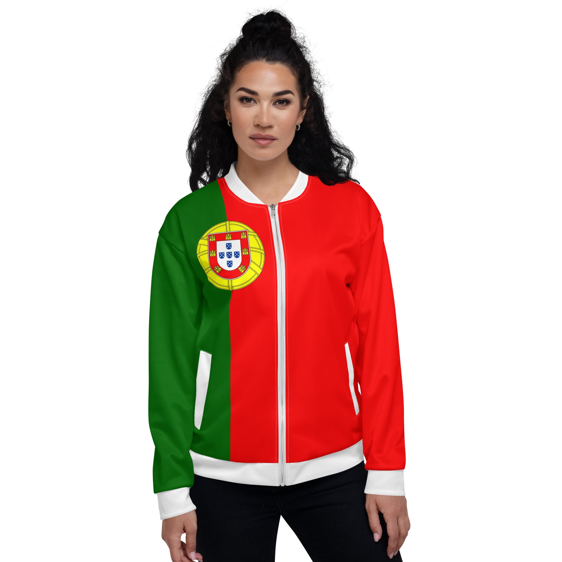Portugal Soccer Jacket: Brushed Fleece Interior