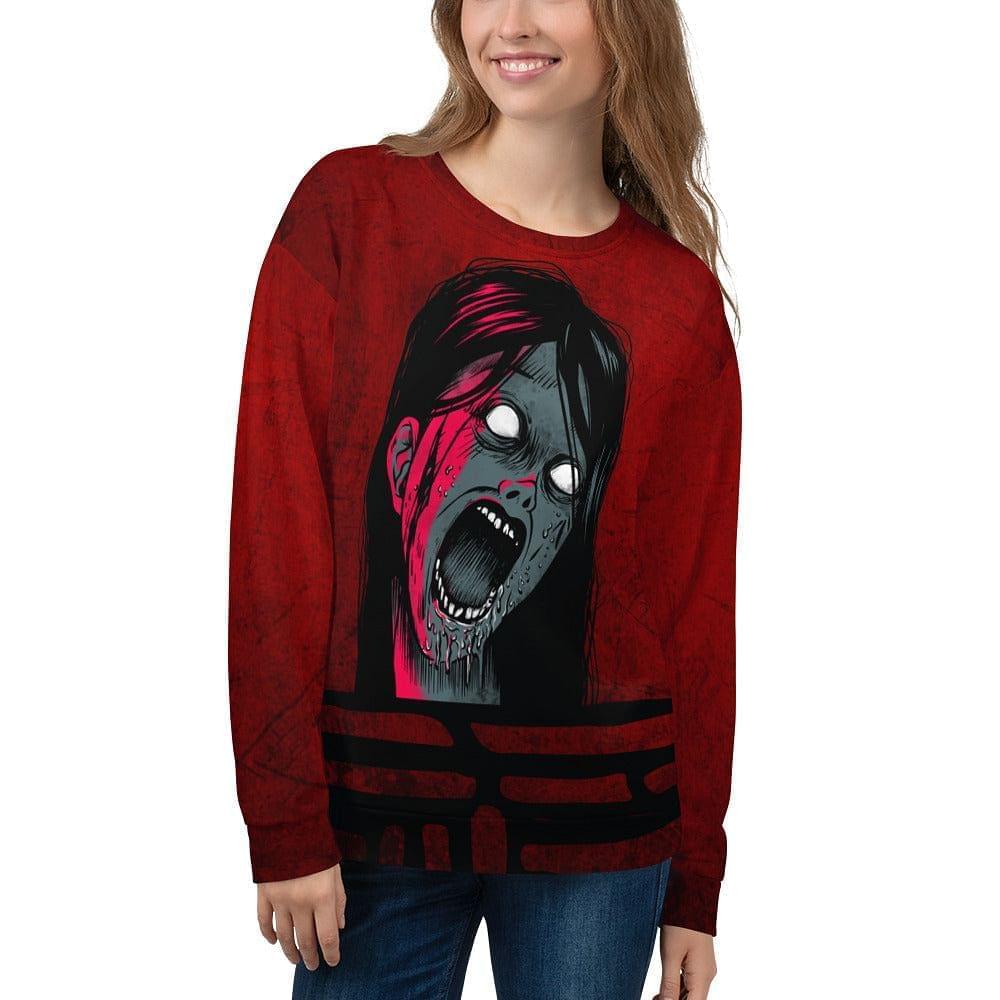 Alternative sweater / Soft Goth Clothing / Screaming Girl