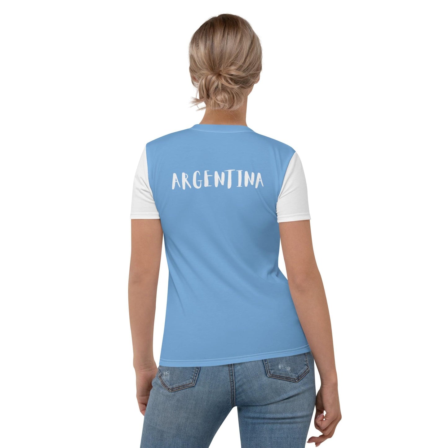 Camisa argentina/camisa bandeira argentina/camisa futebol argentina/camisa feminina