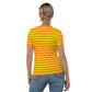 Summer t-shirt with orange and yellow stripes