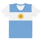 Maglia dell'Argentina / Maglia con bandiera dell'Argentina / Maglia da calcio dell'Argentina / Maglia da donna