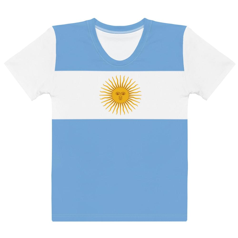 Camiseta Argentina / Camiseta Bandera Argentina / Camiseta Fútbol Argentina / Camiseta Mujer