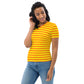 Yellow Orange Striped T-shirt