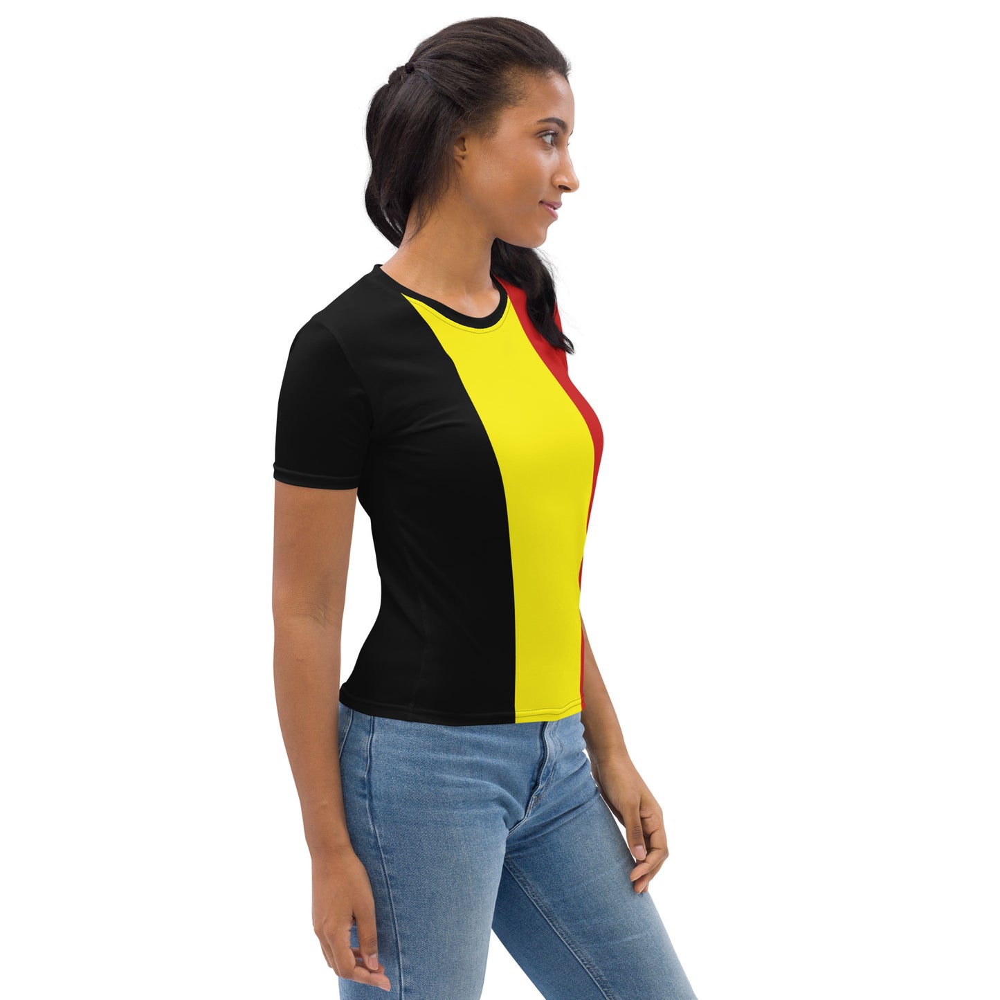 Belgium National Colors T-Shirt for Her