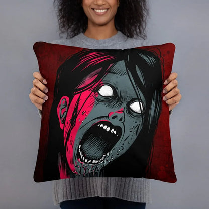 alternative gothic square pillow dark horror home decor