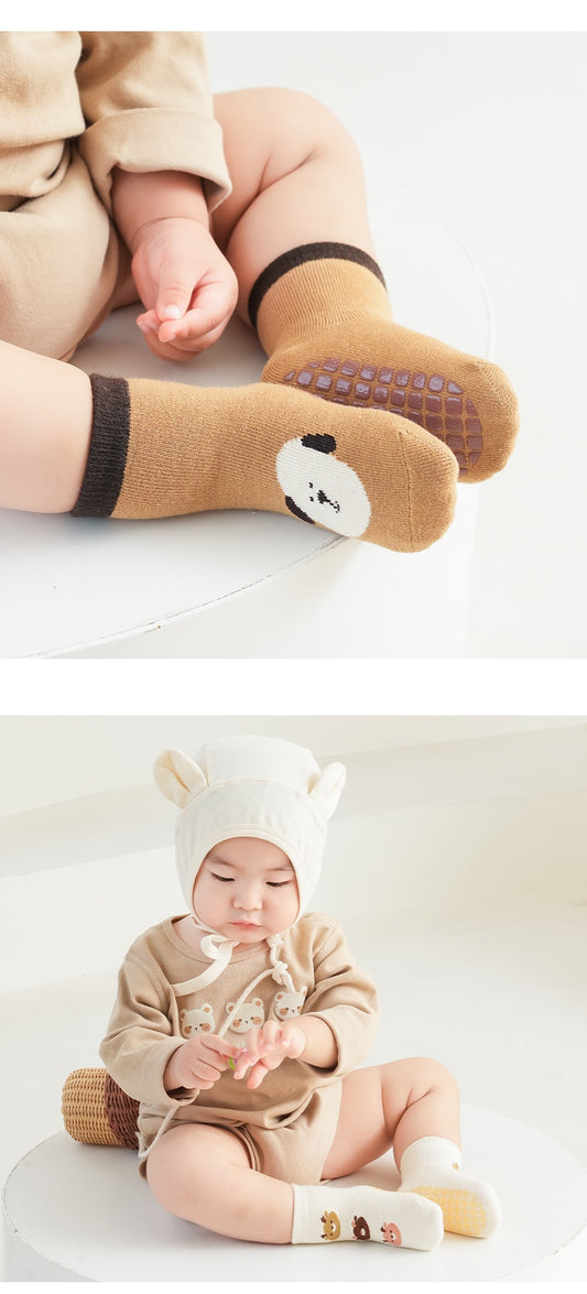 Non-Slip Cotton Footie Socks for Babies
