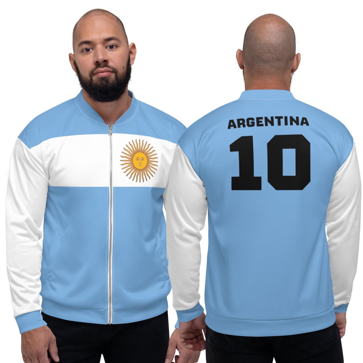 Chaqueta Argentina / Estilo de Ropa Argentina Unisex / Colores de la Bandera Argentina