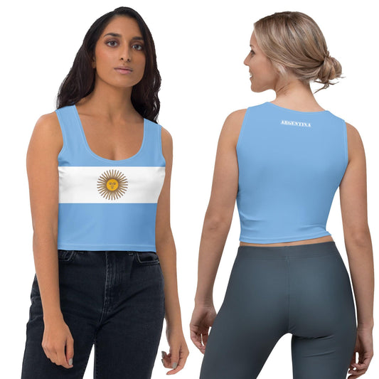 Argentina Crop Top / Vestuário Bandeira Argentina