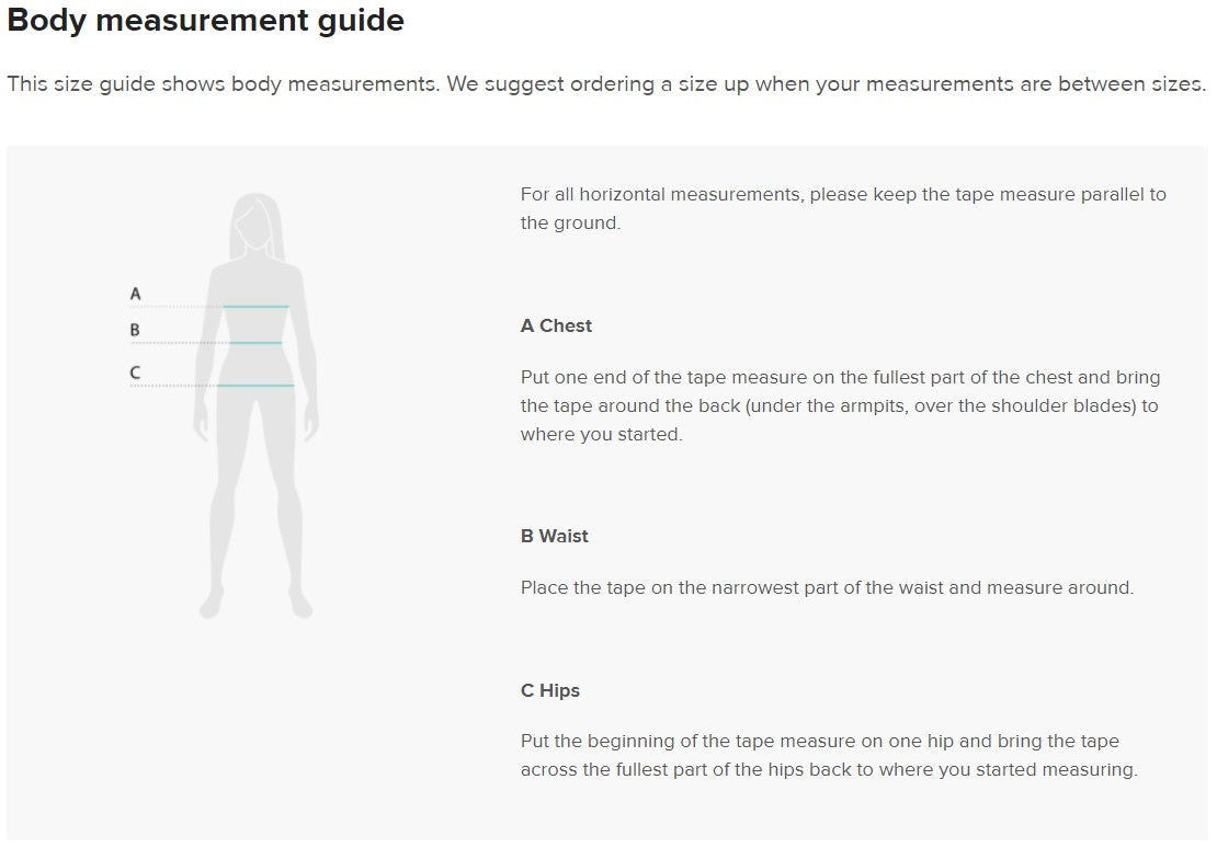 body measurement guide