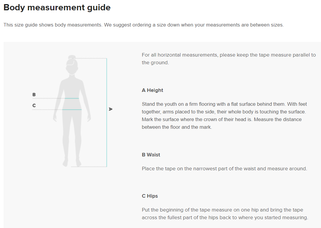 Body Measurement Guide