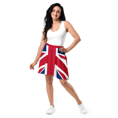 British flag skirt featuring the Union Jack