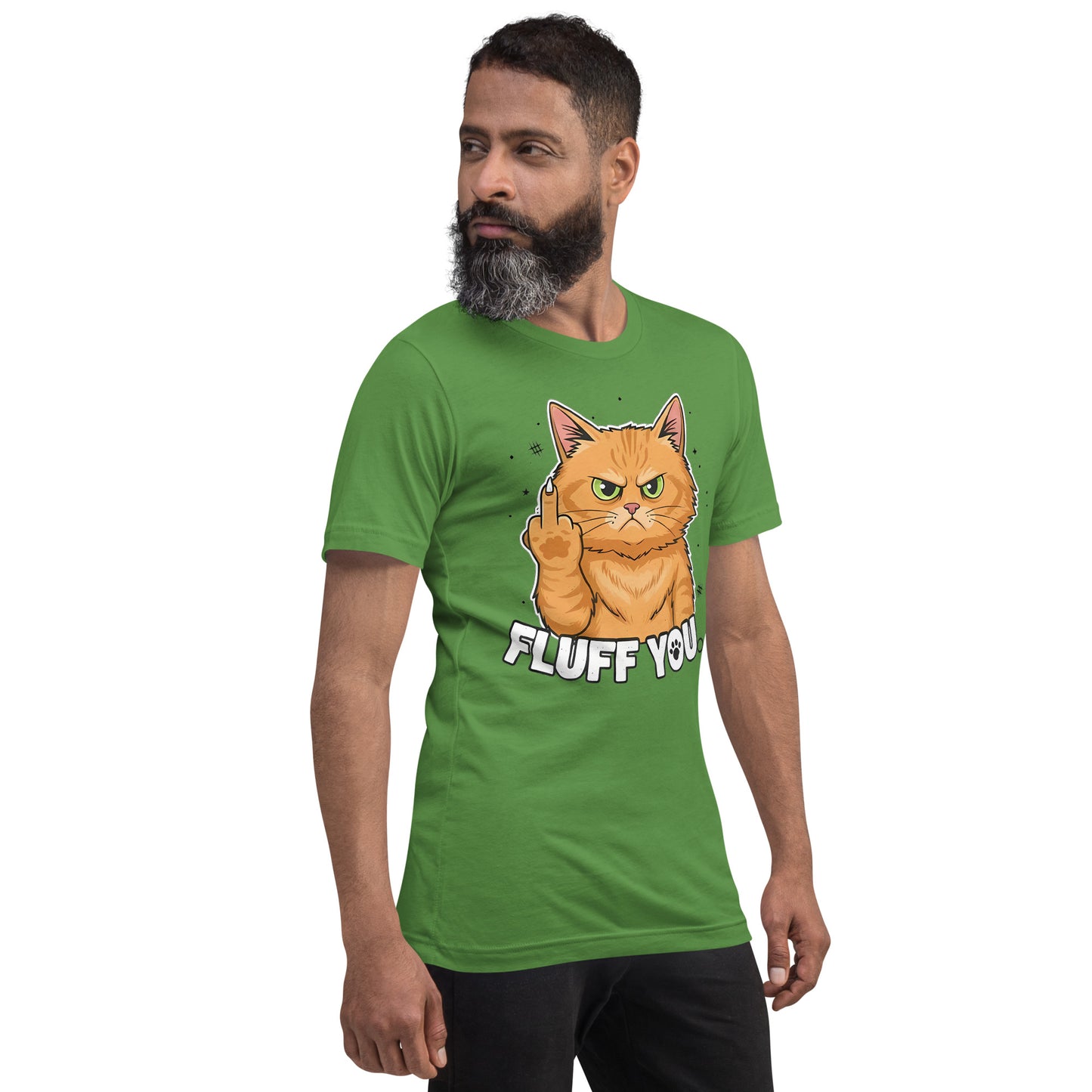 cat giving middle finger shirt artwork