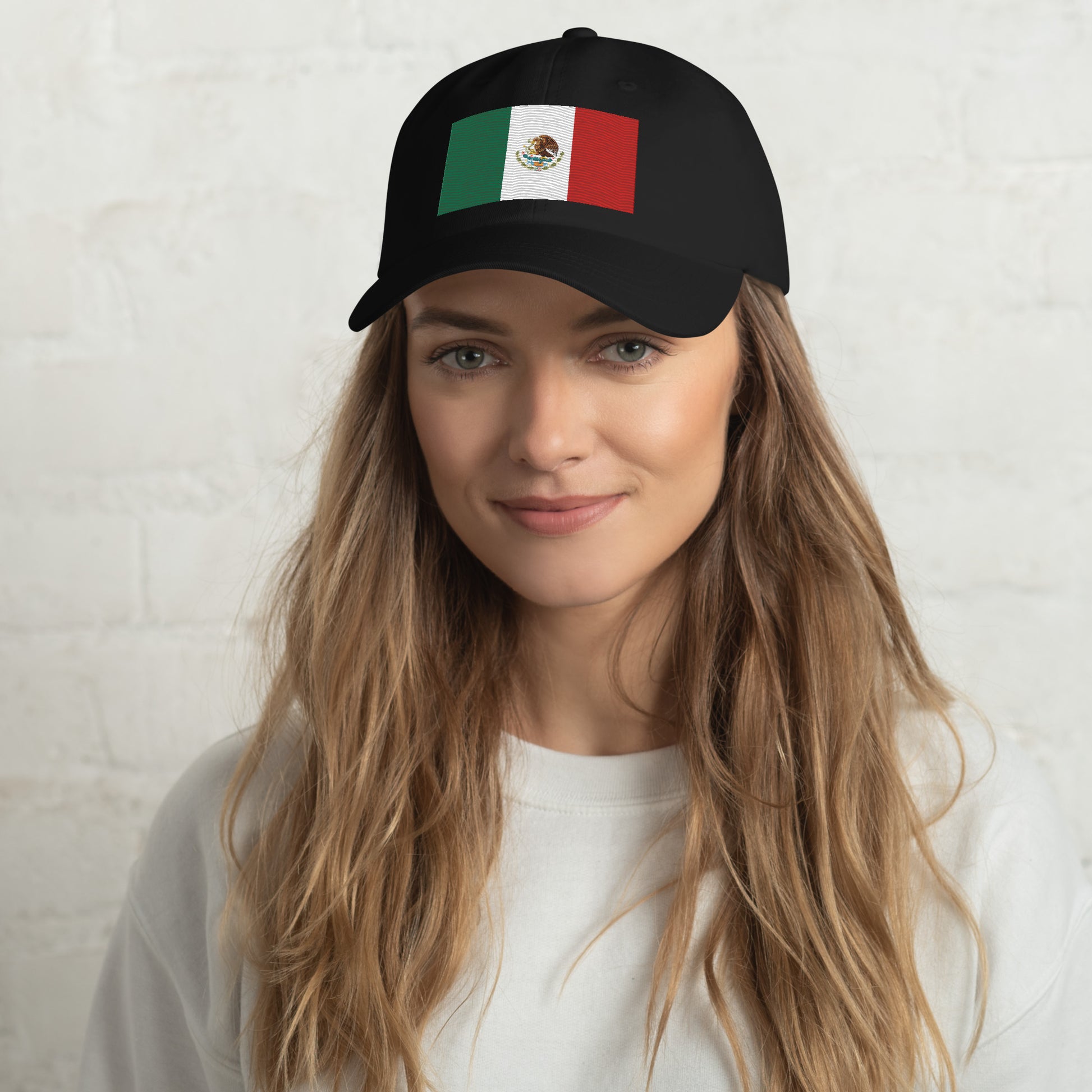Embroidered Mexico Flag Dad Hat for Men and Women