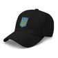 Embroidered Ukraine Black Dad Hat with bold stitching