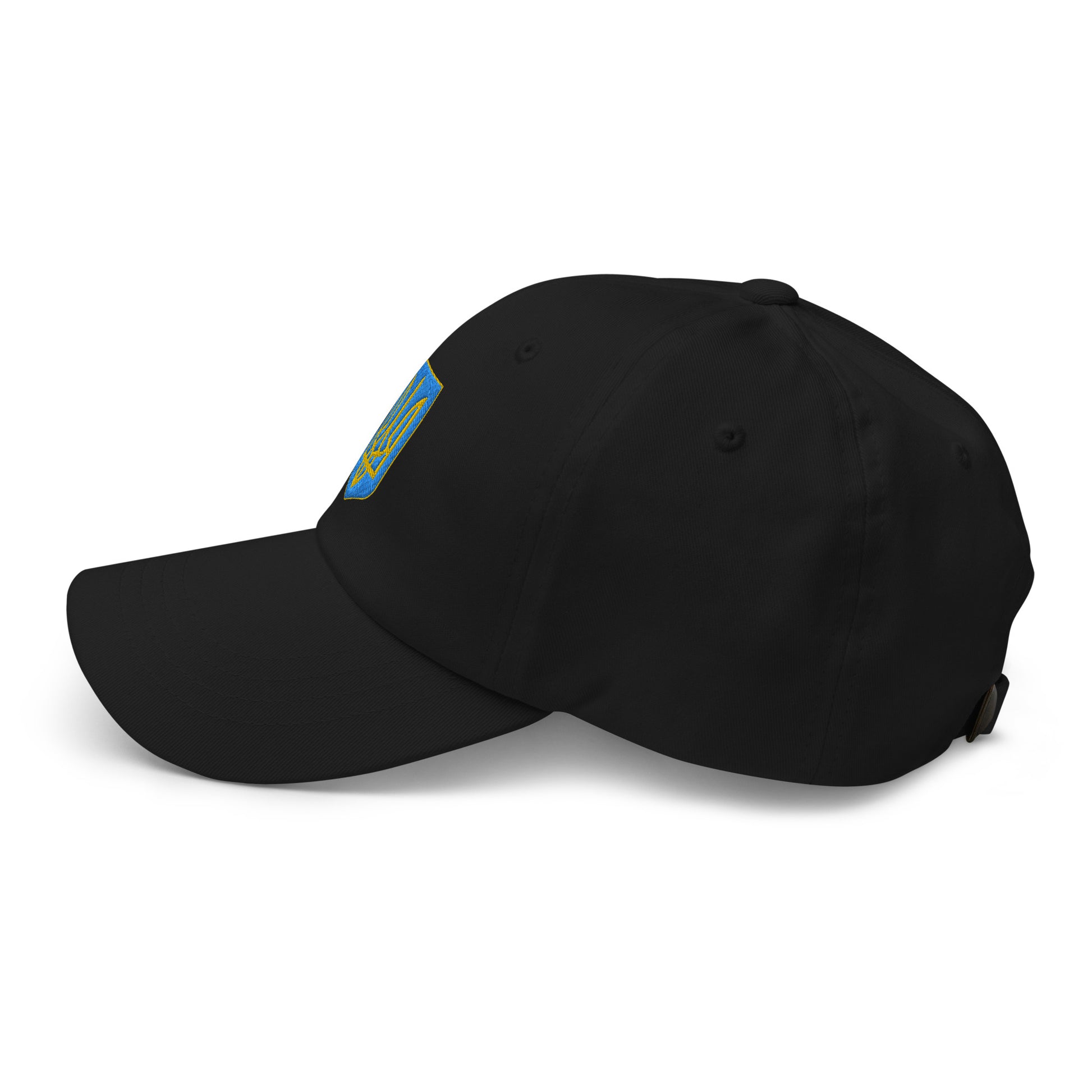 Beautifully embroidered Ukraine Black Dad Hat that makes a statement