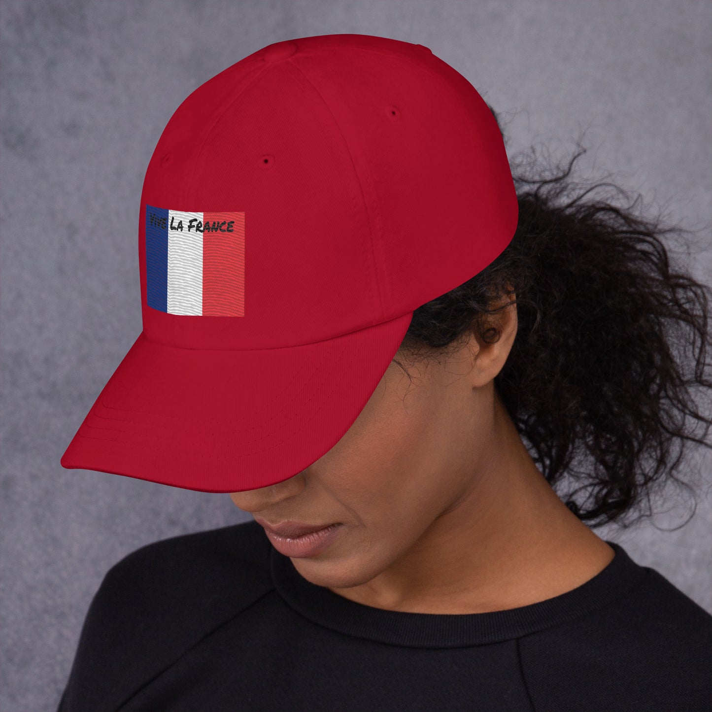 YVddesign Dad Hat - Embroidered French Flag