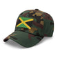 Cotton dad hat embroidered with Jamaican flag