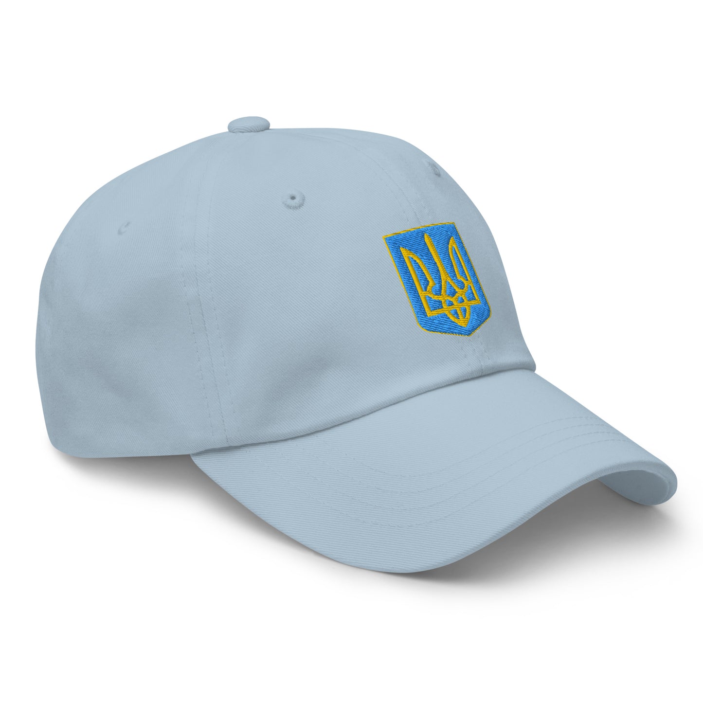 Show your support for Ukraine with this Embroidered light blue Dad Hat