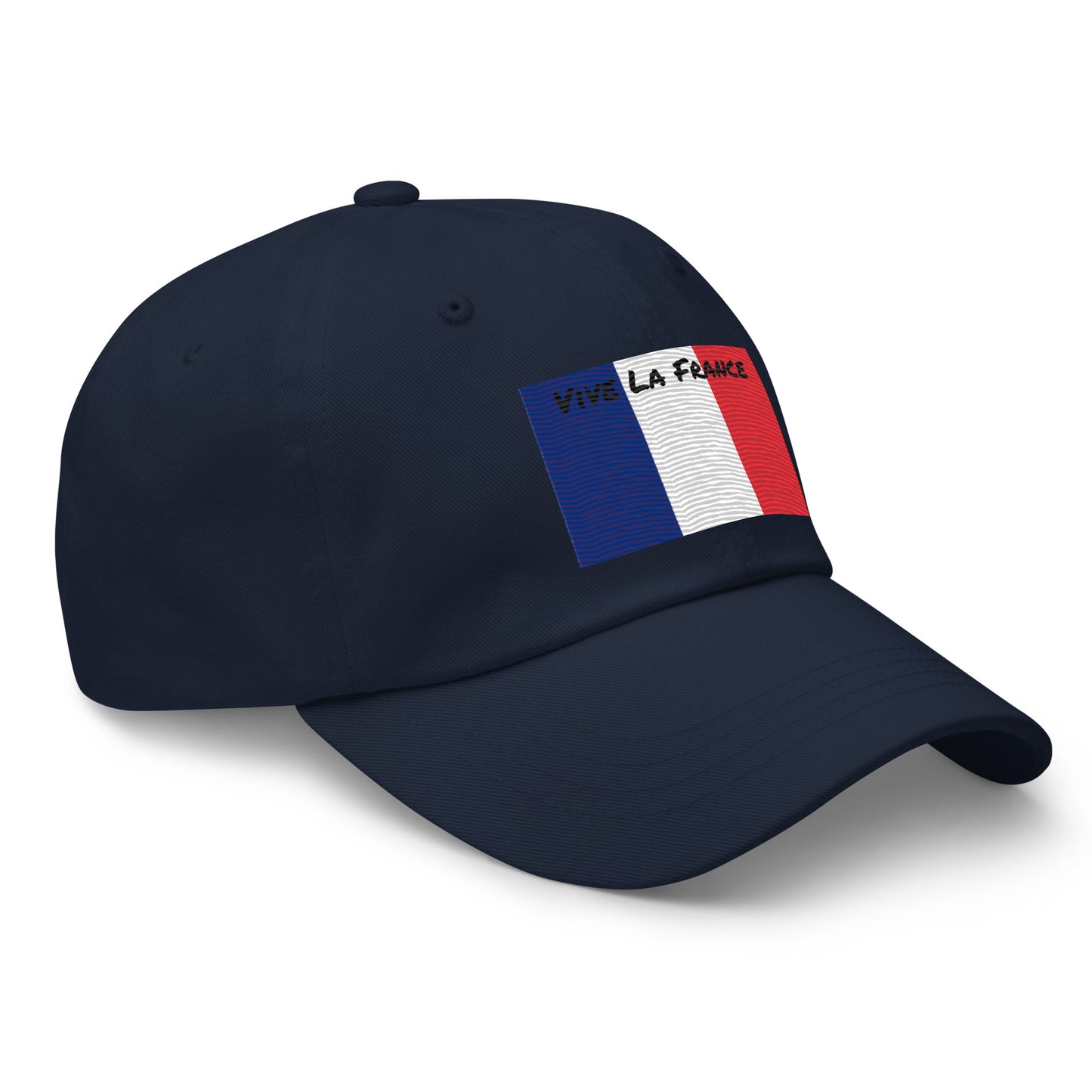 Dad Hat Embroidered With French Flag