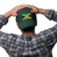 Green Jamaican flag embroidered dad hat - a touch of the Caribbean